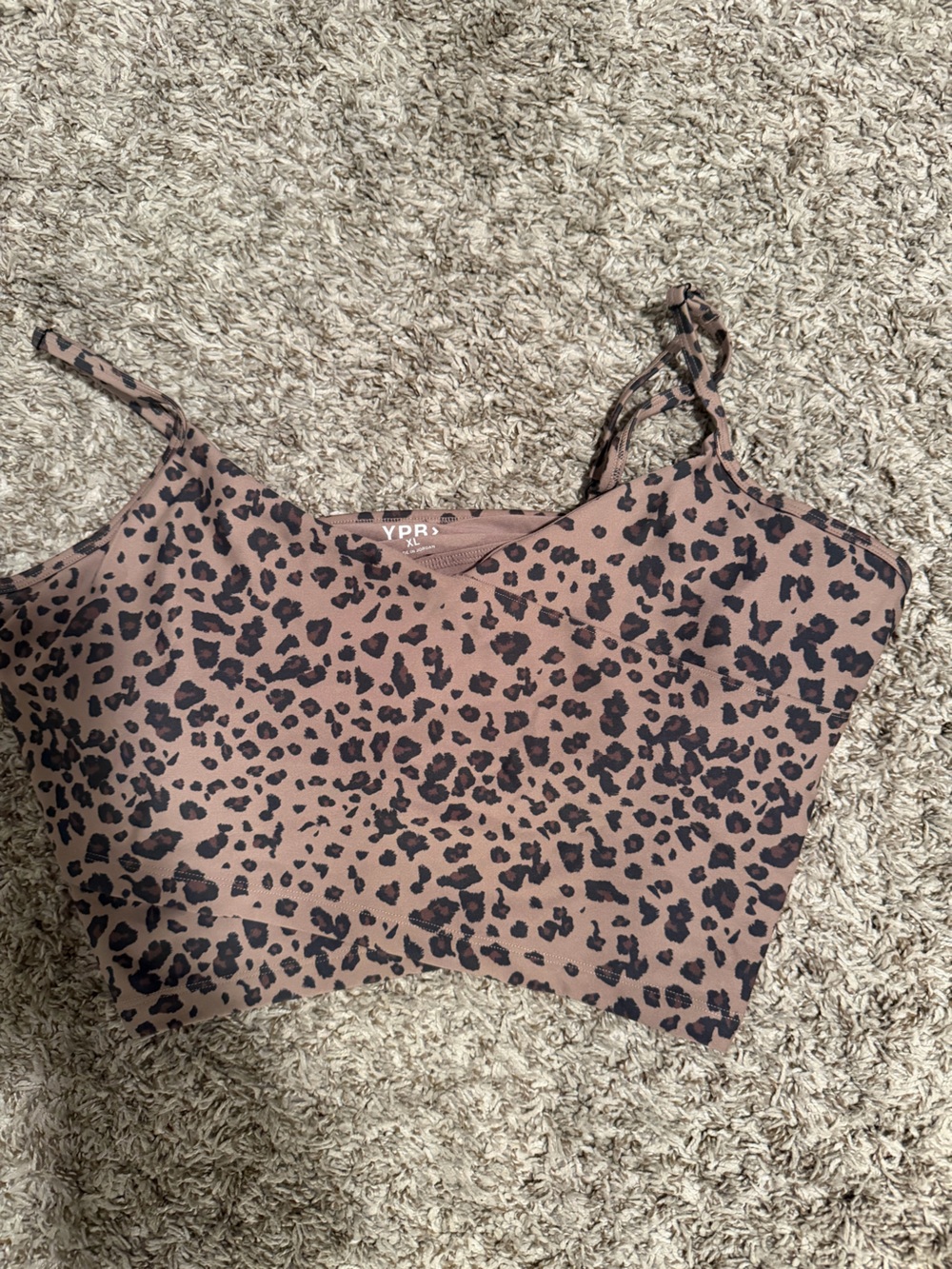 YPB Leopard Print sports bra